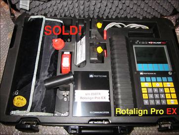 SOLD - Refurbished Rotalign Pro EX s/n 05074 EX - Call 704-233-9222